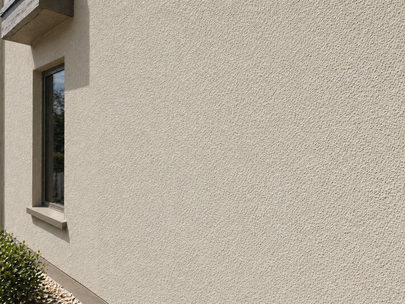 Textured exterior coating detail
