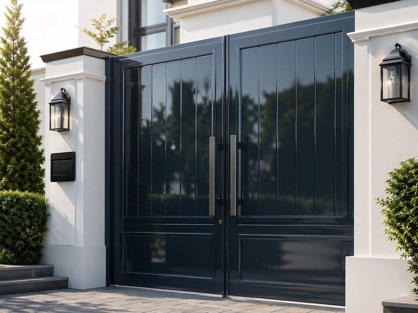 High gloss enamel on joinery